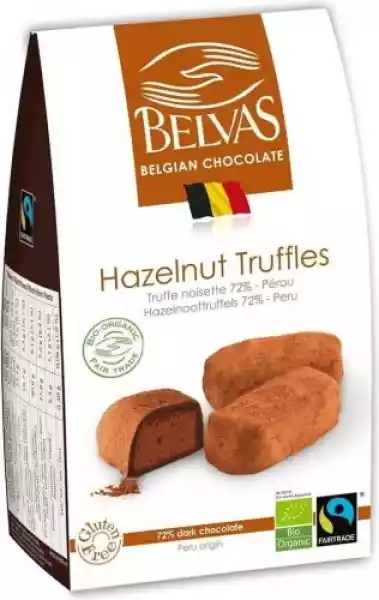 Belgijskie Czekoladki Truffle Z Orzechami Laskowymi Bezglutenowe
