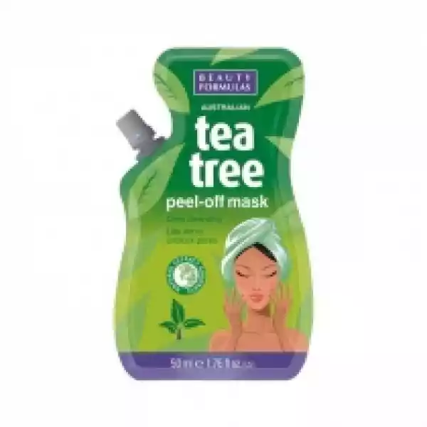 Beauty Formulas Tea Tree Peel-Off Mask Oczyszczająca Maseczka Do