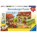 Ravensburger  Puzzle 2 X 12 El. Życie Na Wsi Ravensburger