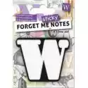 If If Forget Me Stick. Notes Kart Samoprzylepne Litera W 
