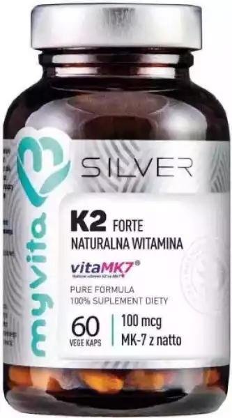Witamina K2 Forte Vitamk-7 100Mcg 60 Kapsułek Myvita Silver Pure