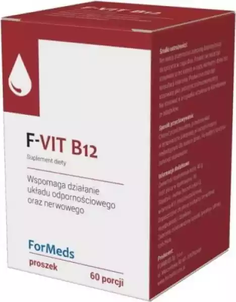 F-Vit B12 Witamina B12 Metylokobalamina 500Mcg 60 Porcji 48G For