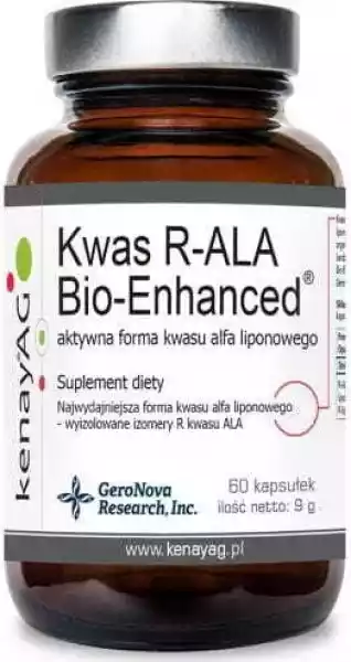 Aktywna Forma Kwasu Alfa Liponowego Kwas R-Ala Bio-Enhanced 60 K