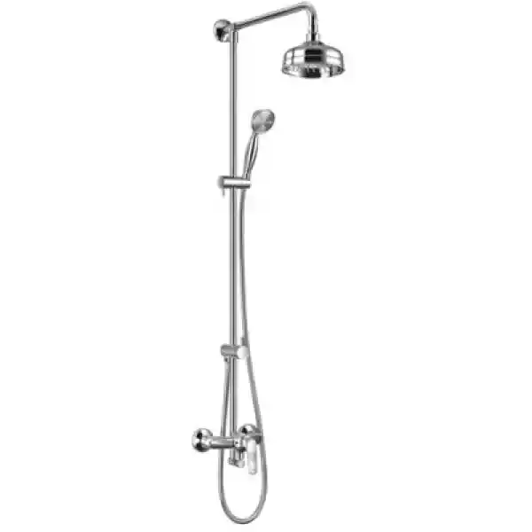 Zestaw Prysznicowy Natynkowy Omnires Art Deco Ad5144 Z Deszczown