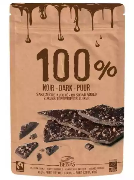 Tabliczki Kakao Criollo 100% Z Kruszonymi Ziarnami Bezglutenowe 
