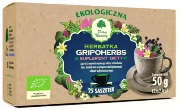 Herbatka Gripoherbs (25 X 2 G) Bio- Dary Natury