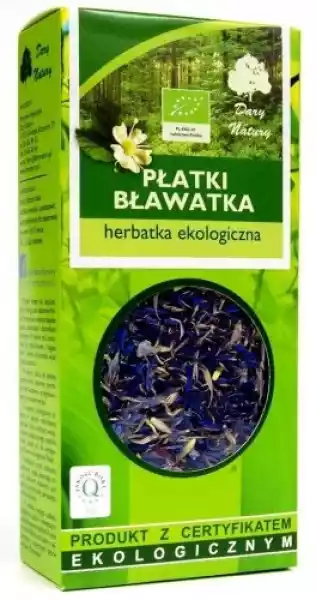 Herbatka Z Płatków Bławatka Bio 25 G - Dary Natury