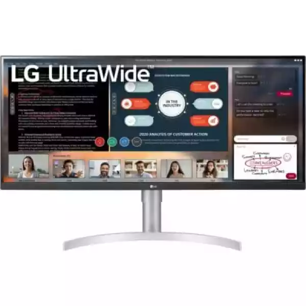 Monitor Lg Ultrawide 34Wn650-W 34 2560X1080Px Ips