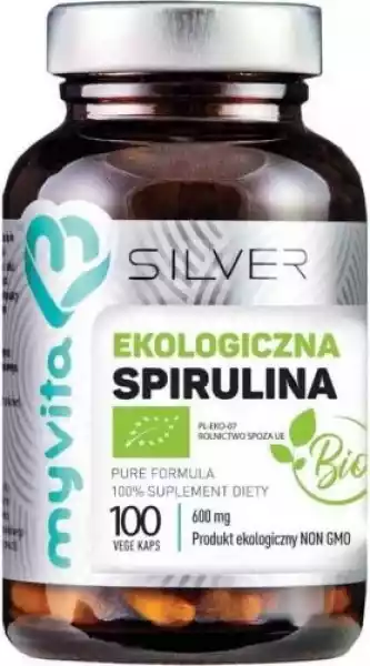 Spirulina Bio 600Mg 100 Kapsułek Myvita Silver Pure