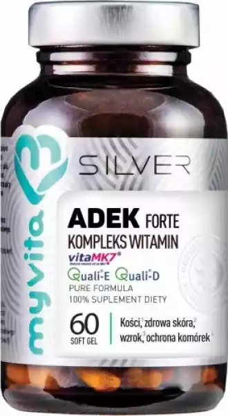 Witaminy Adek Forte Kompleks 60 Kapsułek Myvita Silver Pure