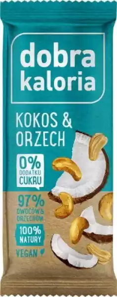 Baton Owocowy Kokos & Orzech 35 G Dobra Kaloria