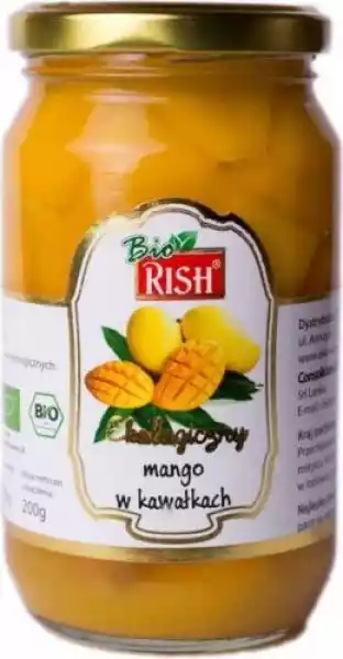 Mango W Kawałkach W Soku Ananasowym Bio 350 G / 200 G Rish