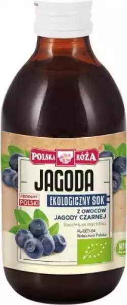 Sok Z Owoców Jagody Czarnej Bio 250 Ml - Polska Roża