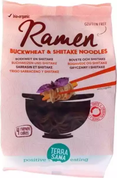 Makaron Ramen Noodle Gryczany Z Shiitake Bezglutenowy Bio 280 G 