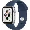 Apple Apple Watch Se 44Mm (Srebrny Z Opaską Sportową W Kolorze Błękitn