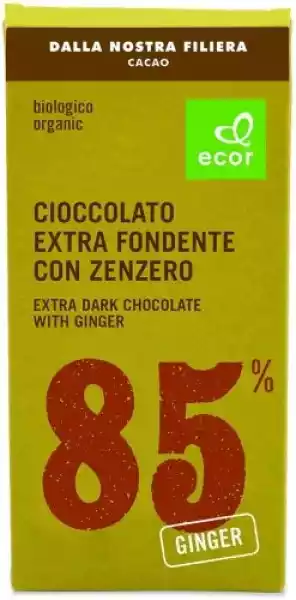 Czekolada Gorzka Min. 85% Kakao Z Imbirem Bio 80 G Ecor
