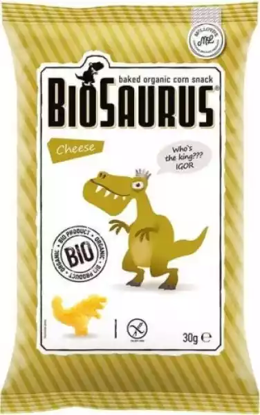 Chrupki Kukurydziane Dinozaury O Smaku Serowym Bezglutenowe Bio 