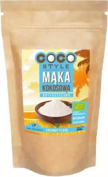 Mąka Kokosowa Odtłuszczona Bezglutenowa Bio 250 G - Pięć Przemia