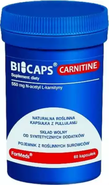 Bicaps Carnitine N-Acetyl L-Karnityna 60 Kapsułek Formeds