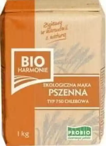 Mąka Pszenna Chlebowa Typ 750 1Kg Eko Bio Harmonie