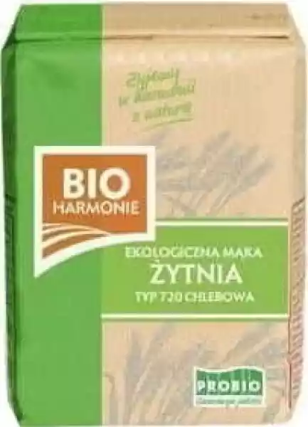 Mąka Żytnia Chlebowa Typ 720 1Kg Eko Bio Harmonie