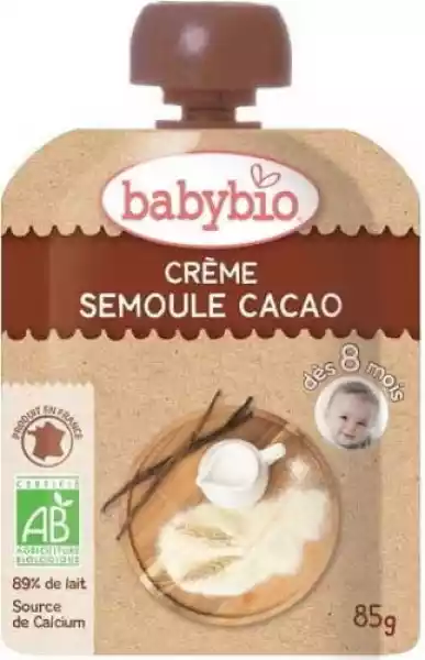 Deser Mleczny Z Semoliną Kakaowy Od 8 Miesiąca Bio 85 G Babybio