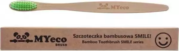 Szczoteczka Do Zębów Bambusowa Zielona Miękka - Myecobrush