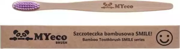 Szczoteczka Do Zębów Bambusowa Fioletowa Miękka - Myecobrush
