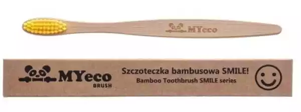 Szczoteczka Do Zębów Bambusowa Żółta Miękka - Myecobrush