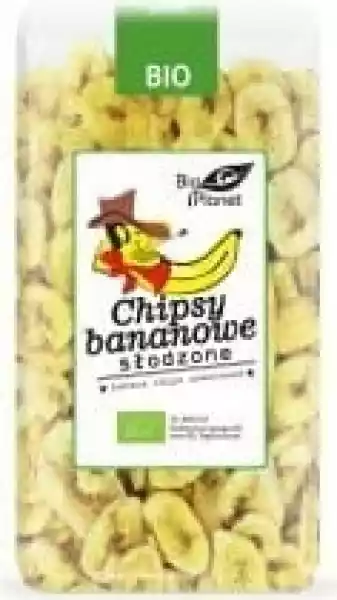 Chipsy Bananowe Słodzone Bio 350 G - Bio Planet