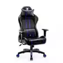 Fotel Diablo Chairs X-One 2.0 (L) Czarno-Niebieski