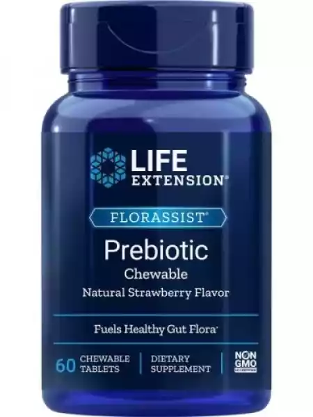 Florassist Prebiotic Chewable 60 Tabletek Life Extension