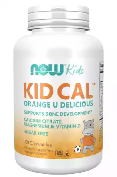 Kid Cal Witaminy I Minerały Dla Dzieci 100 Tabletek Now Foods