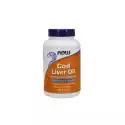 Cod Liver Oil Extra Strength Tran 1000 Mg 180 Kapsułek Now Foods