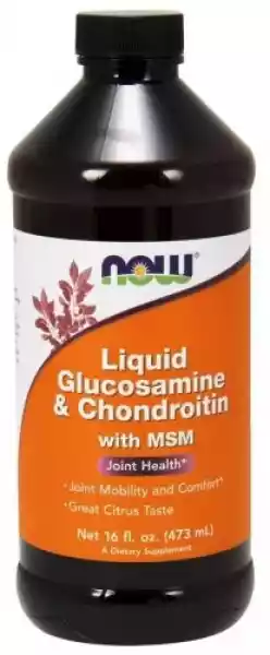Glukozamina, Chondroityna I Msm 473 Ml Now Foods
