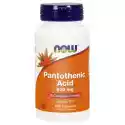 Now Foods Pantothenic Acid Kwas Pantotenowy Witamina B5 500 Mg 100 Kapsułe