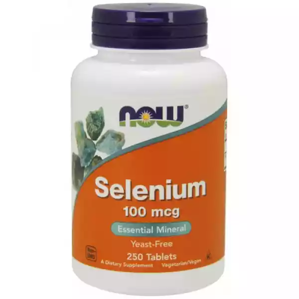 Selenium Selen 100 Mcg 250 Tabletek Now Foods