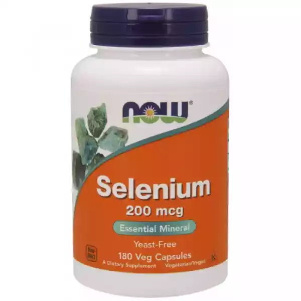 Selenium Selen 200 Mcg 180 Kapsułek Now Foods