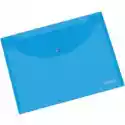 Titanum Teczka Kopertowa A4 Transparentna Niebieska