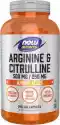 Arginina I Cytrulina L-Arginine + L-Citrulline 240 Kapsułek Now 