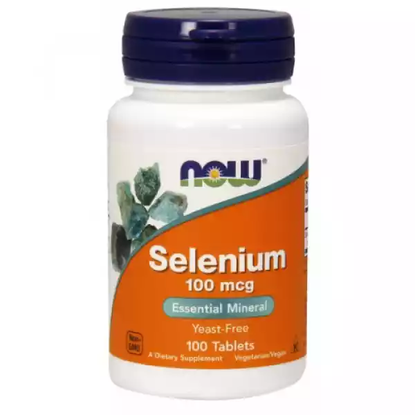 Selenium Selen 100 Mcg 100 Tabletek Now Foods
