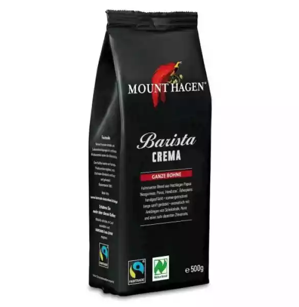 Kawa Ziarnista Arabica 100 % Barista Crema Fair Trade Bio 500 G 