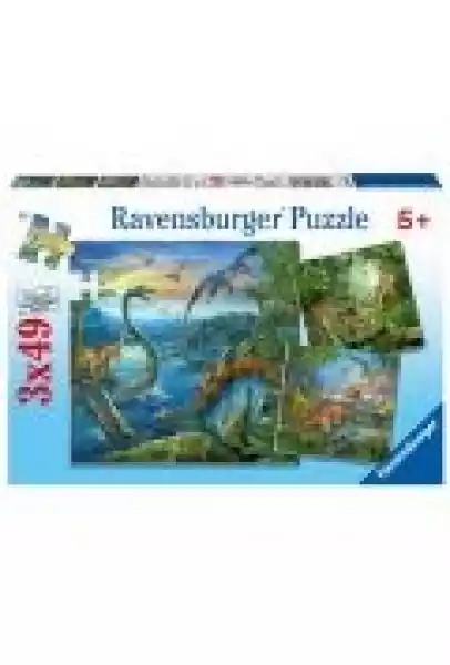 Puzzle 3 X 49 El. Fascynacja Dinozaurami