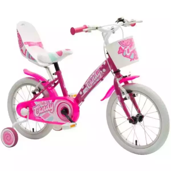 Rower Dziecięcy Mbm Candy 16 Cali Dla Dziewczynki Fuksja