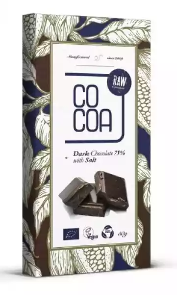 Czekolada Ciemna 75 % Z Solą Bio 50 G Cocoa