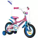 Rower Dziecięcy Indiana Roxy Kid 12 Cali Dla Dziewczynki Różowy