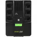 Zasilacz Ups Green Cell Ups07 Aio 800Va 480W Z Wyświetlaczem Lcd