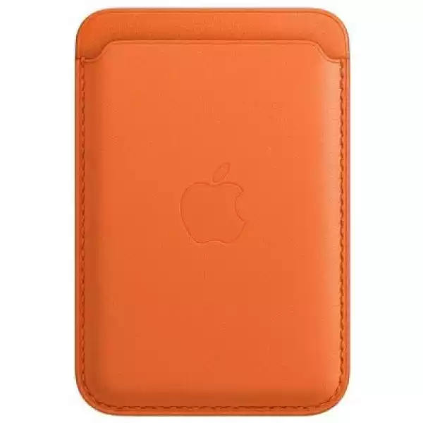 Skórzany Portfel Apple Magsafe Do Iphone 12/13/14 Pomarańczowy