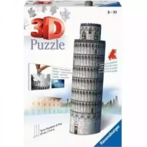  Puzzle 3D 54 El. Mini Budowle. Krzywa Wieża W Pizie Ravensburge