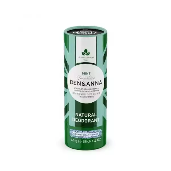 Dezodorant W Sztyfcie Na Bazie Sody Mint Eco 40 G - Ben & Anna